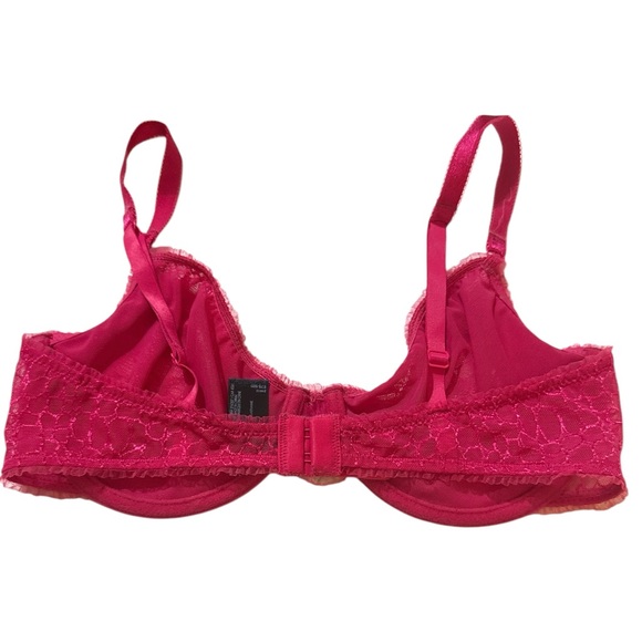 Elle Macpherson Hot Pink Semi Sheer Bra, Underwire, Style Dreamcatcher, Size 34D - Picture 5 of 8